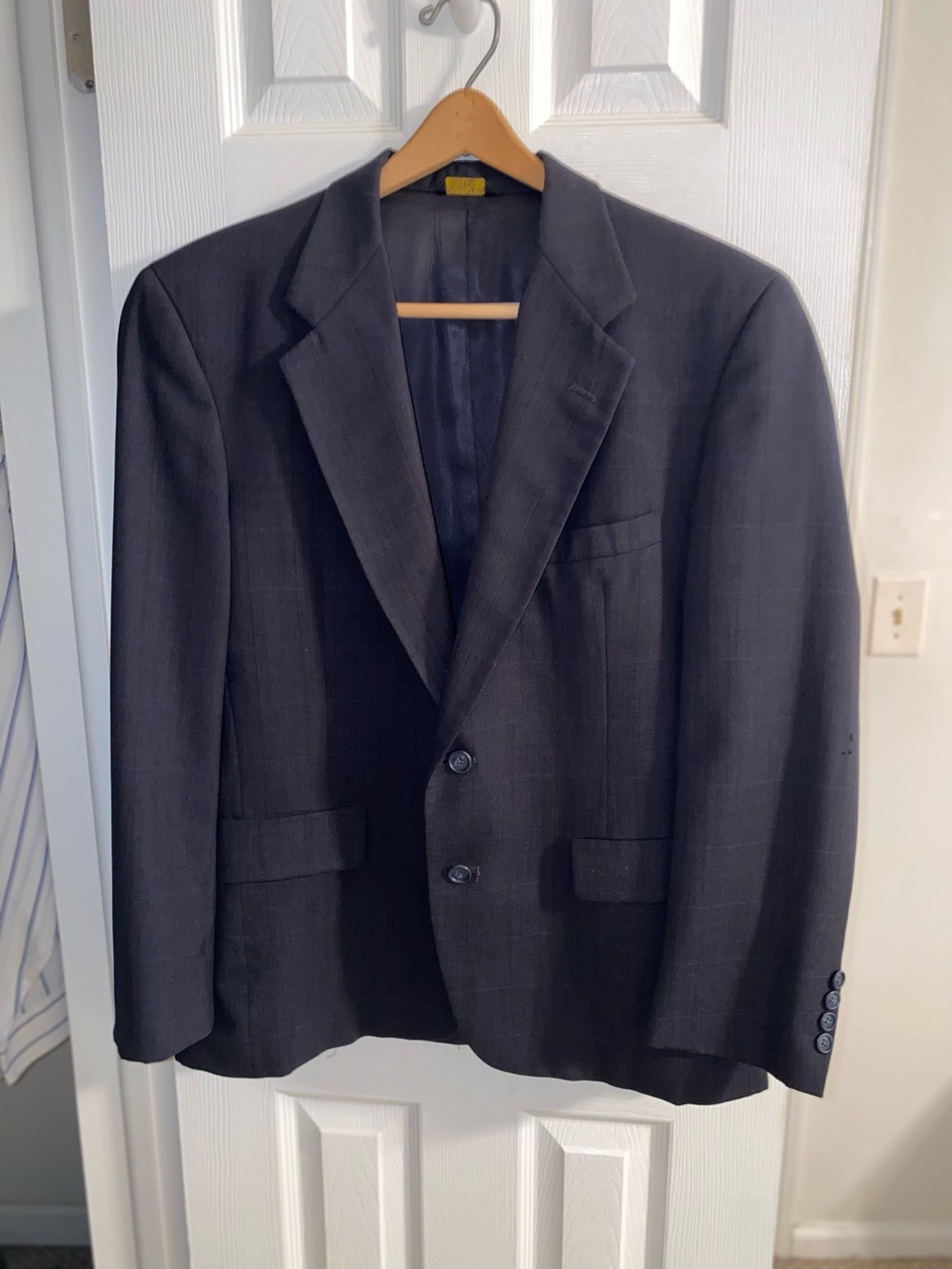 Palm Beach Men's Dark Gray Classic Wool Suit